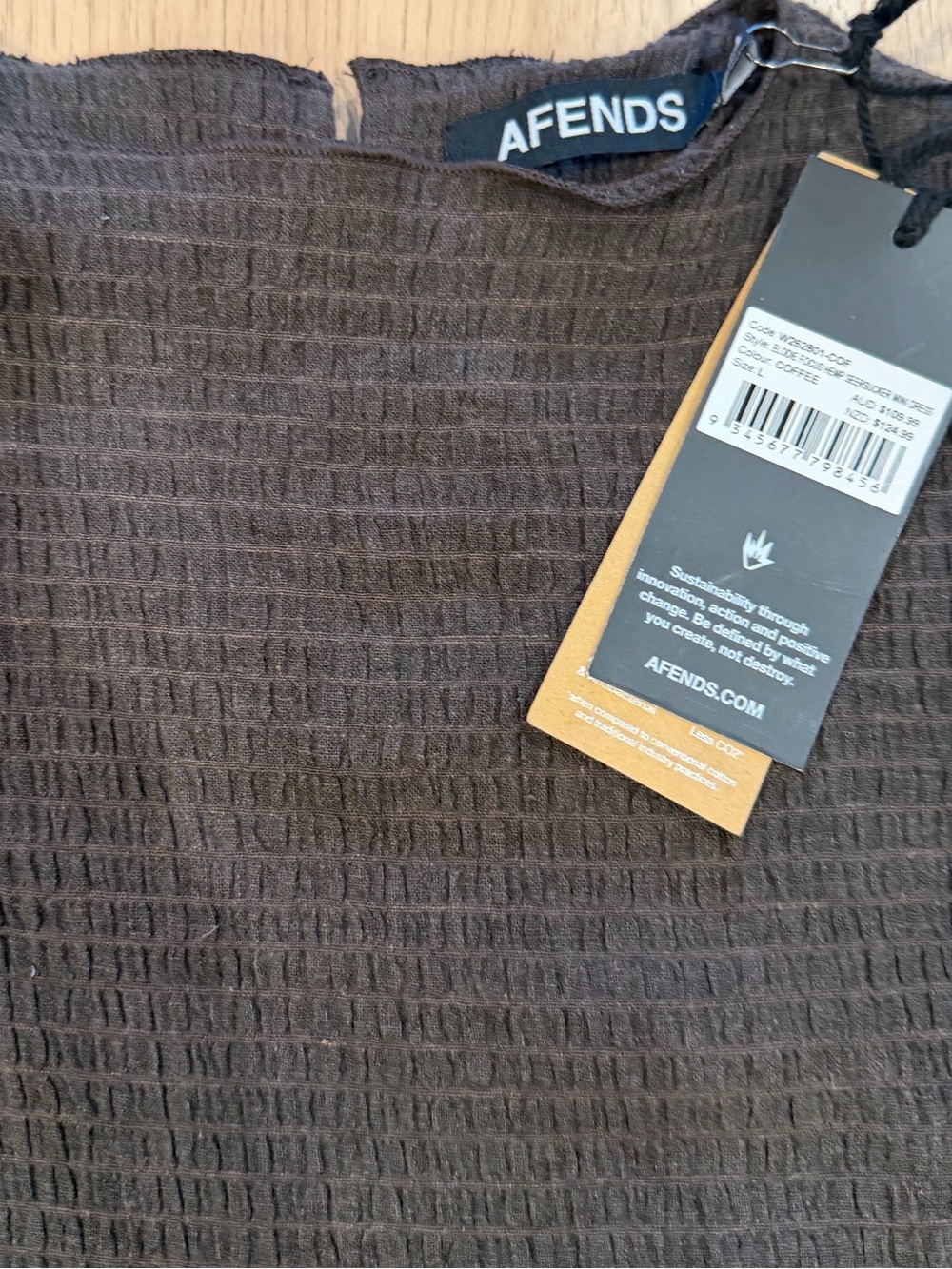 Afends Brown Mini Skirt Dress - Picture 10 of 11